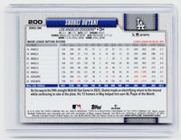 2026 Topps Series One Shohei Ohtani #200 Los Angeles Dodgers - back