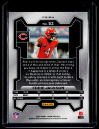 2023 Panini Prizm Football Eddie Jackson Chicago Bears #52 - back
