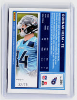 2025 Donruss Optic Gunnar Helm Rated Rookie Orange Shock Prizm #294 /79 - back