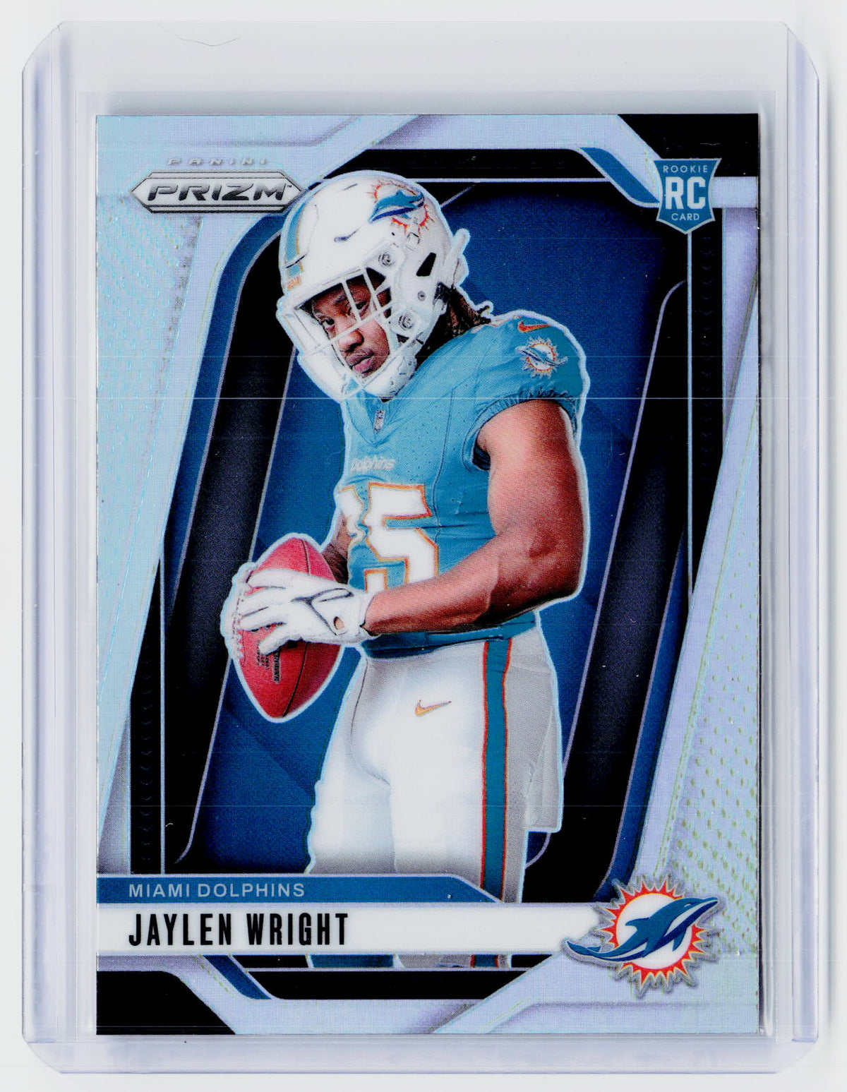 2024 Panini Prizm Football Jaylen Wright Rookie Card #18 Miami Dolphins - front