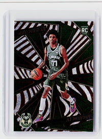 2024-25 Panini Revolution AJ Johnson Rookie Card #140 Milwaukee Bucks - front