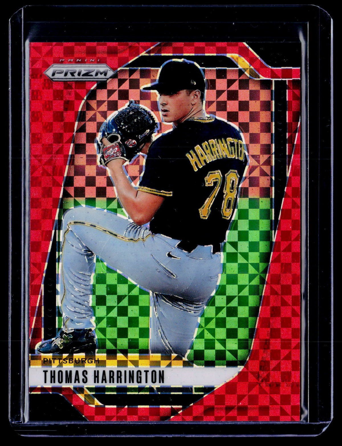 2025 Panini Prizm Baseball Thomas Harrington #148 Red Power Prizm /99 - front