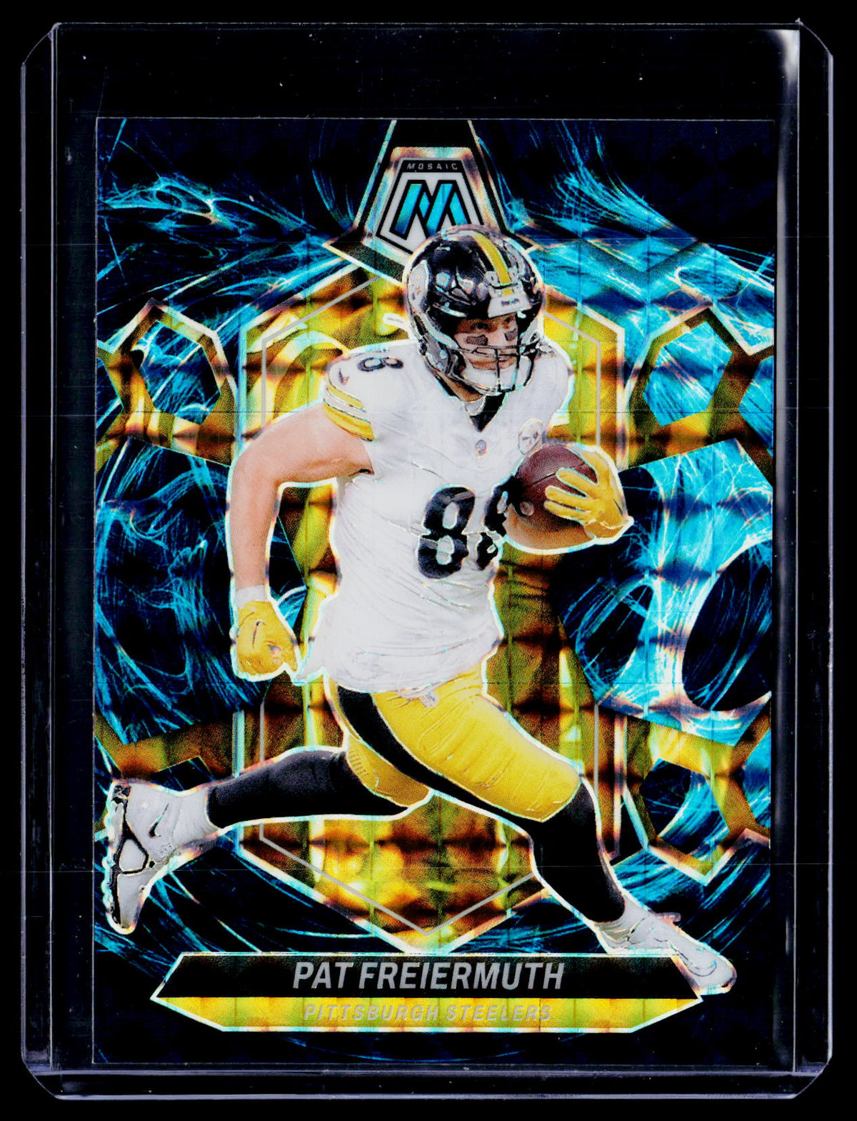 2024 Panini Mosaic Football Pat Freiermuth Genesis Mosaic #187 - front