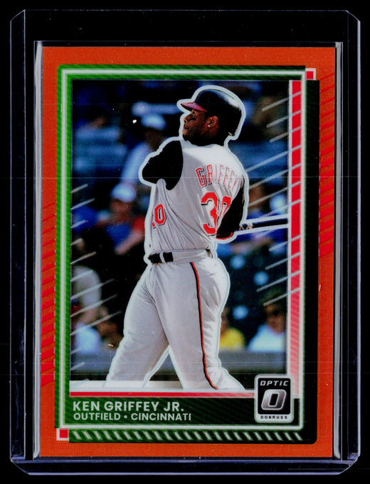 2025 Panini Donruss Optic Ken Griffey Jr. Orange Holo #24 /199 - front