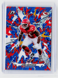 2025 Topps Football Josh Simmons RC #145 Kansas City Chiefs - front