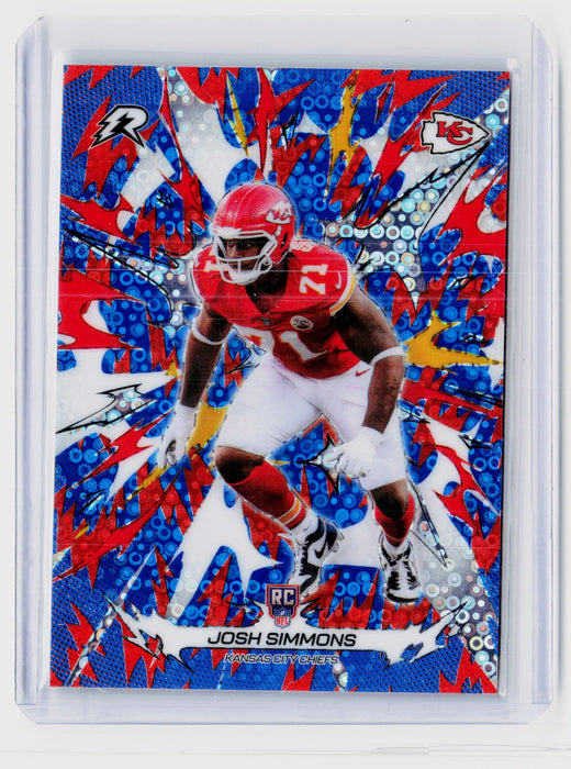 2025 Topps Football Josh Simmons RC #145 Kansas City Chiefs - front
