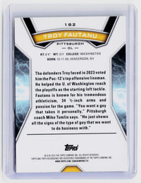 2025 Topps Resurgence Troy Fautanu RC #182 Pittsburgh Steelers - back
