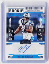 2024 Panini Contenders Football Dillon Johnson Rookie Ticket Variation Autograph #151 - front