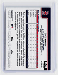 2025 Topps Chrome Zach Penrod Rookie Autograph RC RA-ZAP Boston Red Sox - back