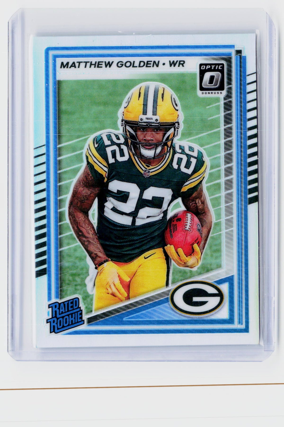 2025 Panini Donruss Optic Rated Rookie Matthew Golden #205 Green Bay Packers - front