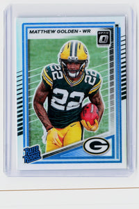 2025 Panini Donruss Optic Rated Rookie Matthew Golden #205 Green Bay Packers - front