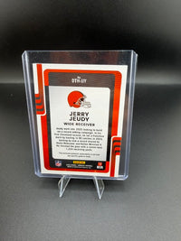2025 Panini Donruss Threads Jerry Jeudy Browns Memorabilia #DTH-JJY - back