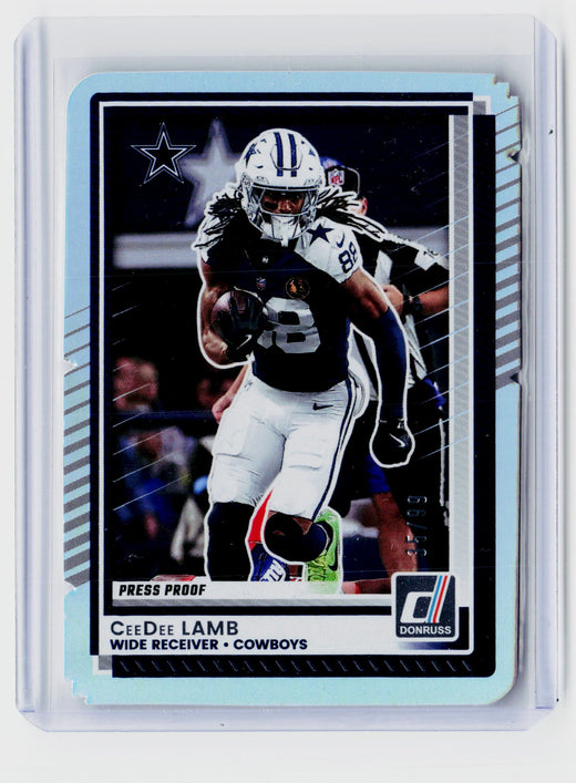 2025 Panini CeeDee Lamb #29 Press Proofs Blue /99 - front