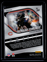 2025 Panini Prizm Football Tremaine Edmunds #245 Chicago Bears - back