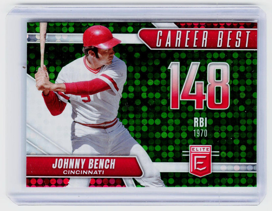2026 Panini Donruss Elite Baseball Career Best Johnny Bench #9 Cincinnati Reds - front