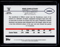 2024 Topps Chrome Football Refractor #20 Mike Singletary Chicago Bears - back