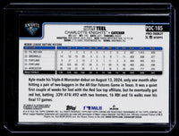 Kyle Teel 2025 Topps Pro Debut #PDC-185 Chrome Refractors #/199 Auto - back