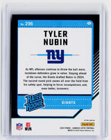 2024 Panini Donruss Optic Tyler Nubin Rated Rookie Red Pandora #296 New York Giants - back