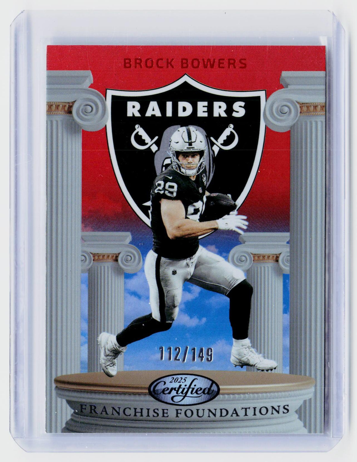 2025 Panini Certified Franchise Foundations Brock Bowers #FFO-BBS /149 - front