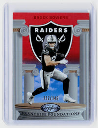 2025 Panini Certified Franchise Foundations Brock Bowers #FFO-BBS /149 - front