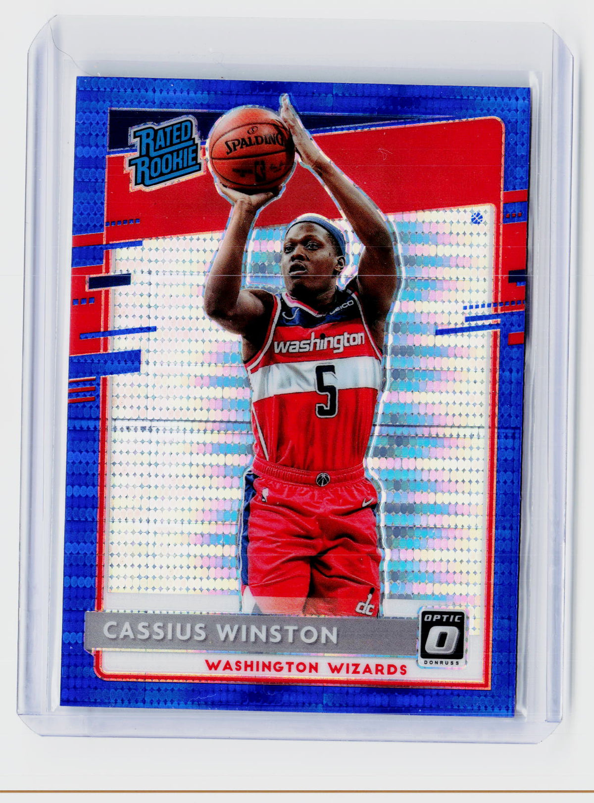 2020-21 Panini Donruss Optic Rated Rookie Cassius Winston Blue Velocity #198 - front