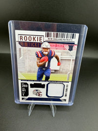 2024 Panini Contenders Football Ja'Lynn Polk Rookie Ticket Swatches Variation #RTS-JPK - front