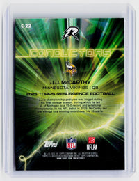 2025 Topps Resurgence Football Contenders C-22 J.J. McCarthy Minnesota Vikings - back
