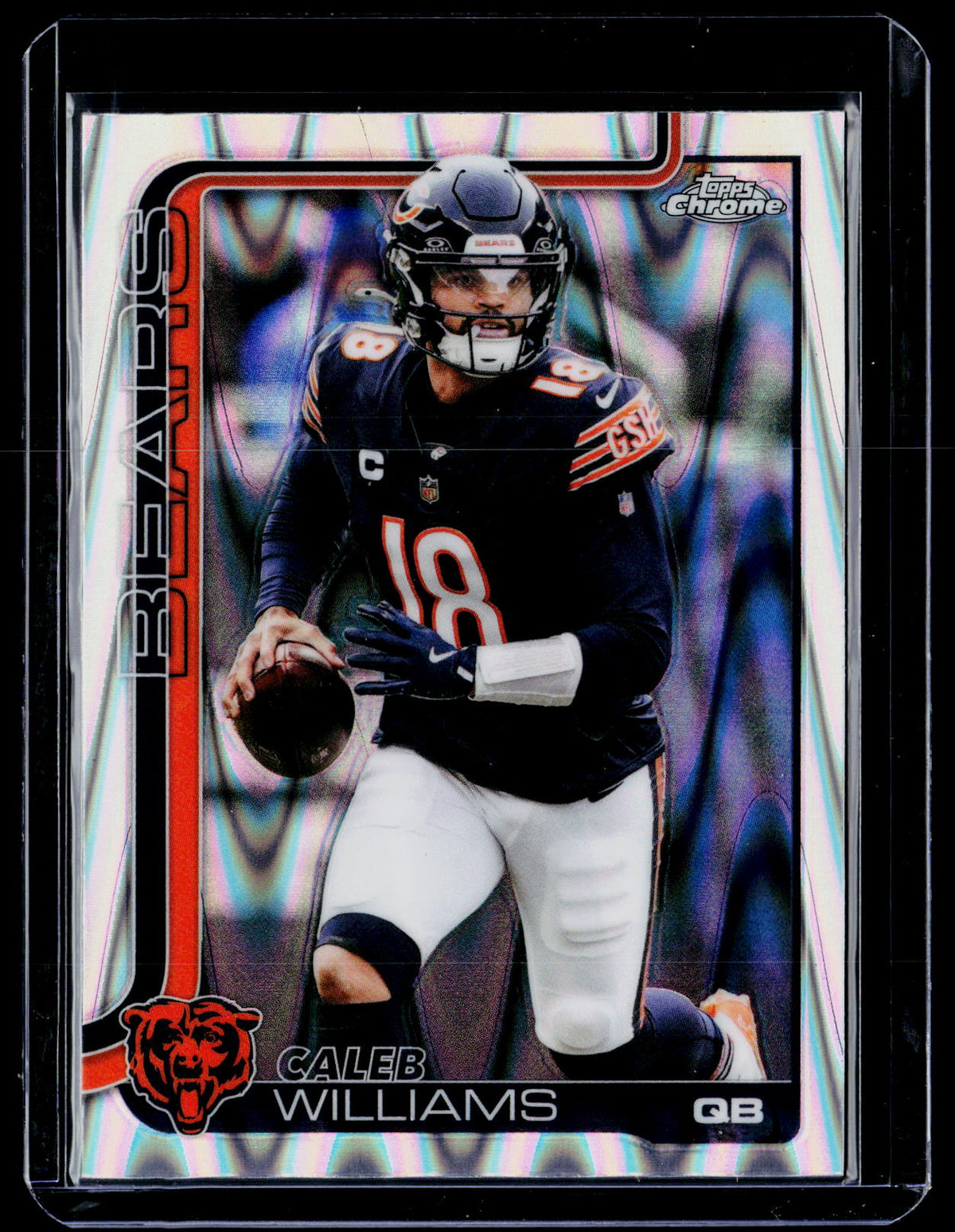 2025 Topps Chrome Caleb Williams #52 Chicago Bears - front