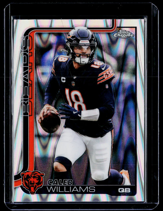 2025 Topps Chrome Caleb Williams #52 Chicago Bears - front