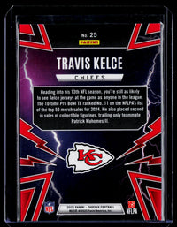 2025 Panini Phoenix Football Thunderbirds Travis Kelce #25 Kansas City Chiefs - back