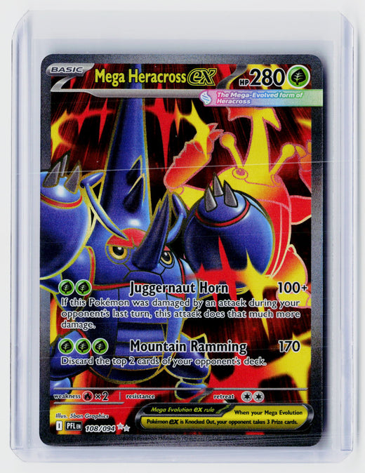 2025 Pokémon Phantasmal Flames Mega Heracross ex 108/094 - front