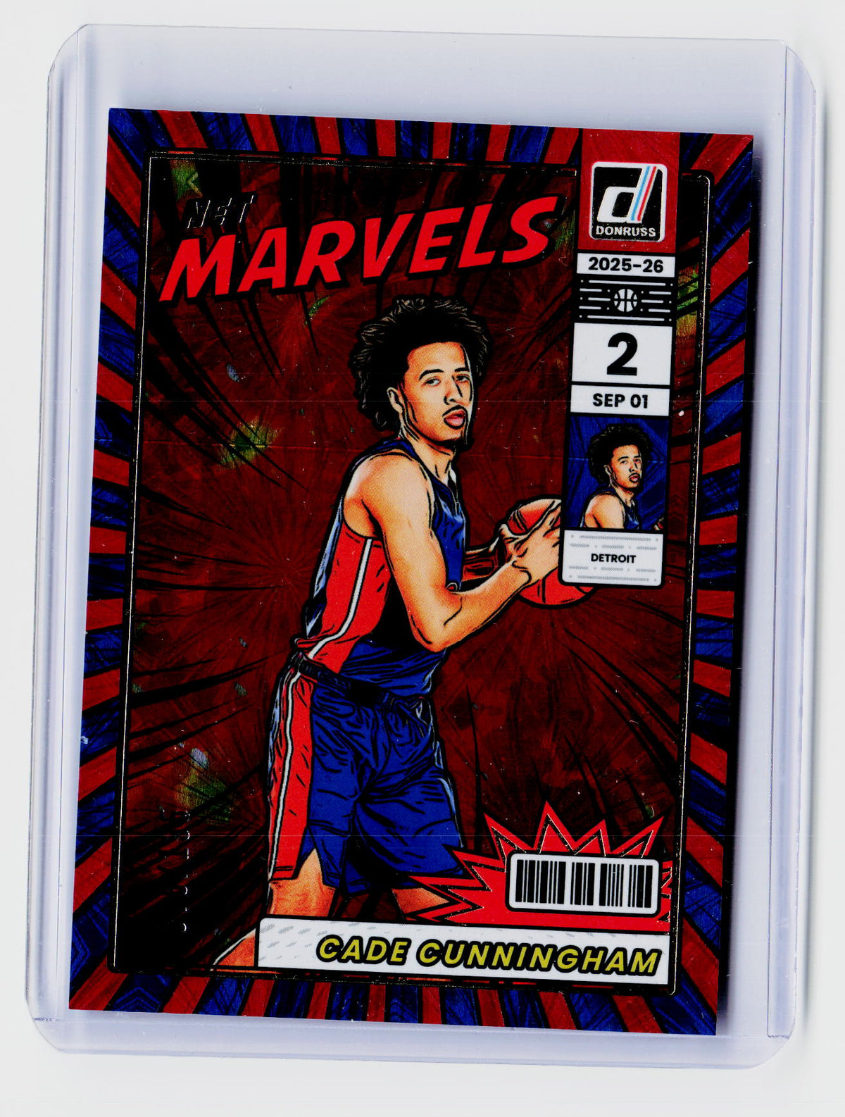 2025-26 Panini Net Marvels Cade Cunningham #14 /185 - front