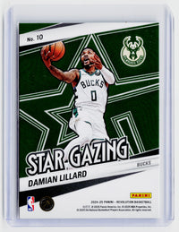 2024-25 Panini Revolution Star-Gazing #10 Damian Lillard Milwaukee Bucks - back