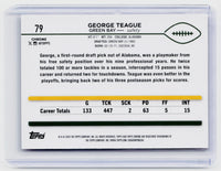 2024 Topps Chrome Football George Teague Pink Refractor /399 #79 - back