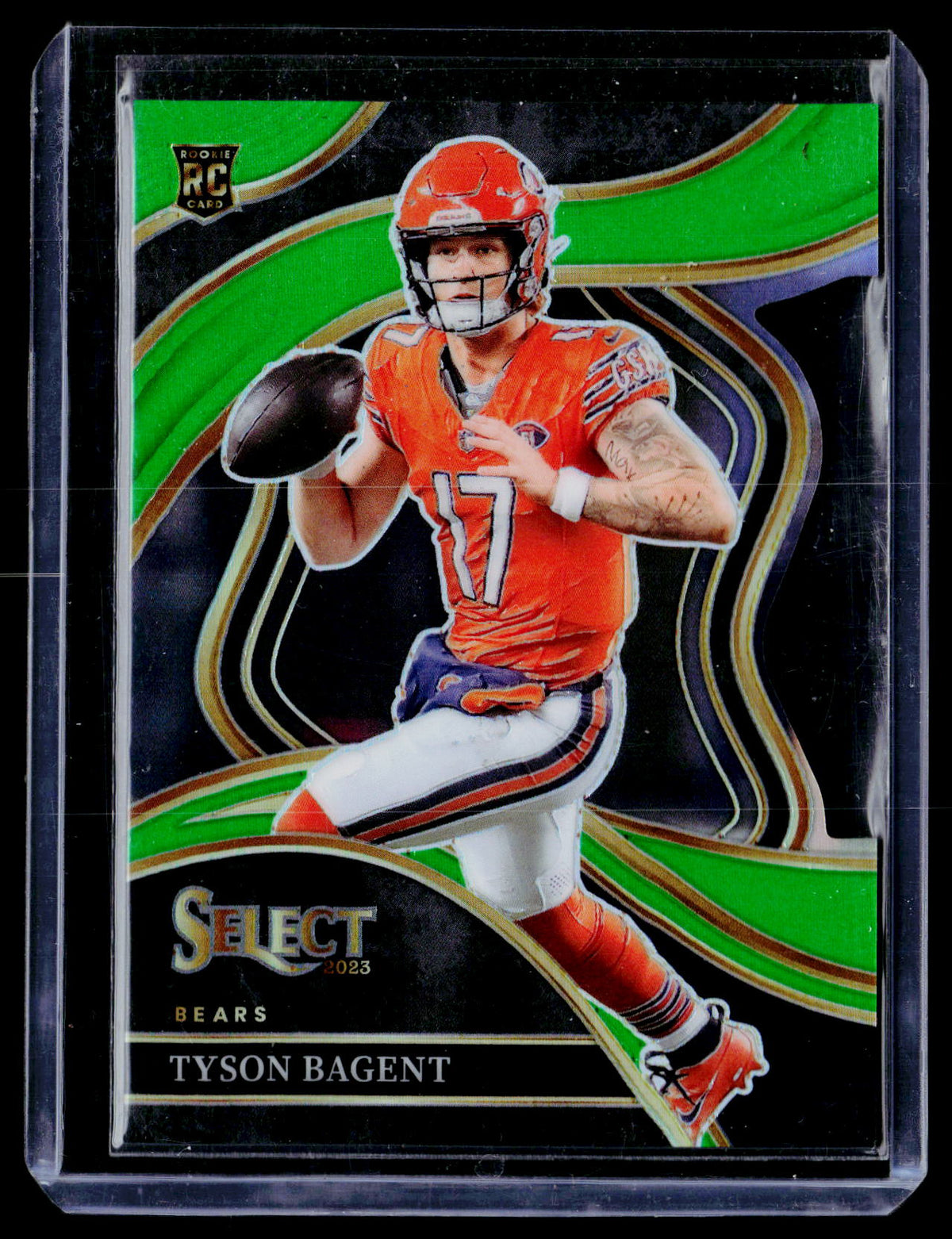 2023 Panini Select Football Tyson Bagent Club Level Rookie Card #208 Bears - front
