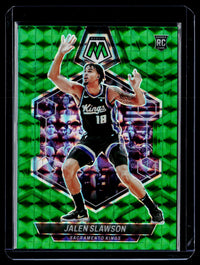 2023-24 Panini Mosaic Basketball Jalen Slawson Rookie Reactive Green #206 - front