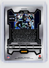 2023 Panini Prizm Derrick Hall Black and White Checkerboard Rookie Card #388 - back