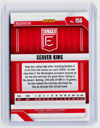 2026 Panini Donruss Elite Baseball Seaver King #156 Washington Nationals Rookie - back
