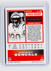 2025 Panini Score Football Chase Brown Pink #157 /399 - back
