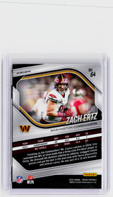 2025 Panini Prizm Football Zach Ertz Red Ice Prizm #64 Washington Commanders - back