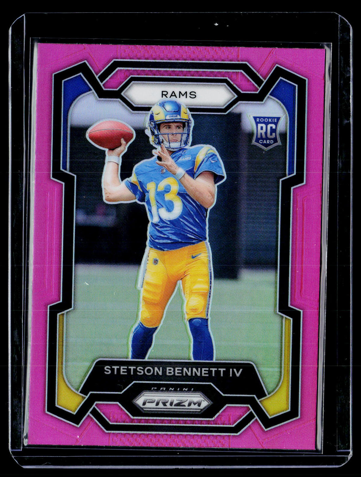 2023 Panini Prizm Football #358 Stetson Bennett IV Pink Prizm Rookie - front