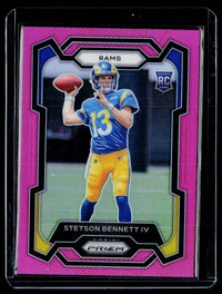2023 Panini Prizm Football #358 Stetson Bennett IV Pink Prizm Rookie - front