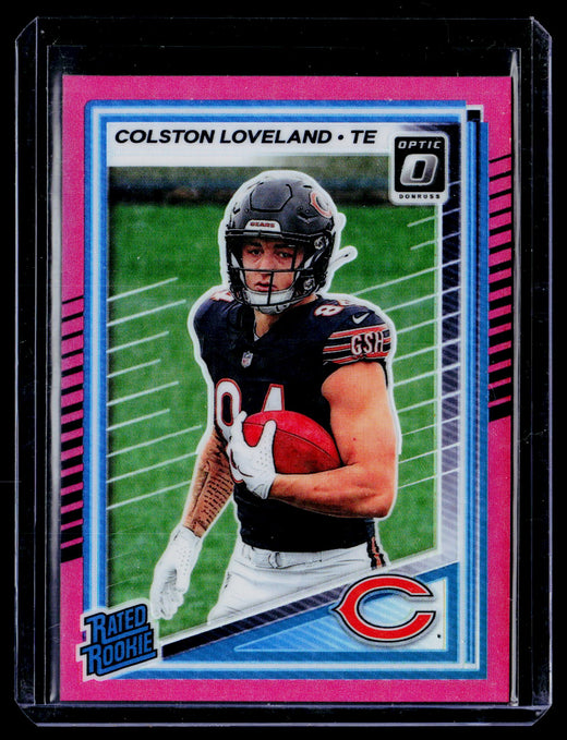 2025 Panini Donruss Optic Football Colston Loveland Rated Rookie #204 Chicago Bears - front
