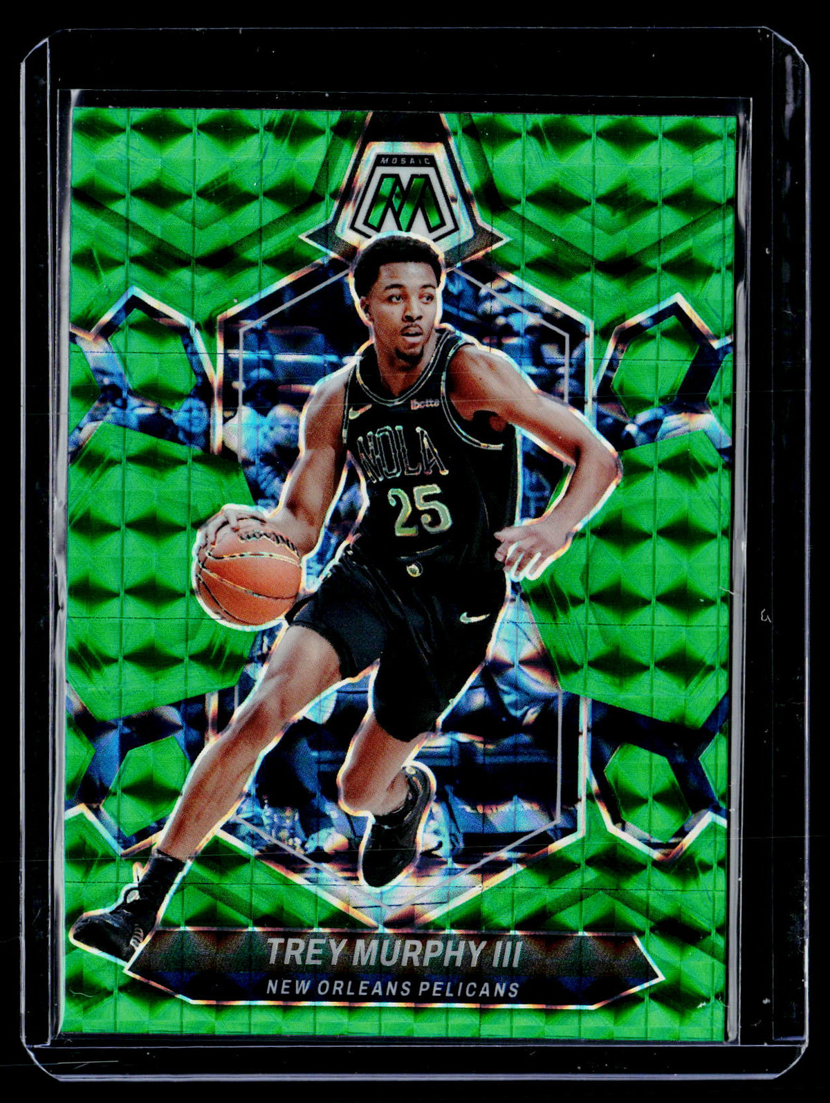 2023-24 Panini Mosaic Trey Murphy III Green Mosaic Prizm #12 - front