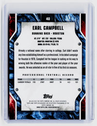 2024 Topps Resurgence Earl Campbell Houston Oilers /175  - back