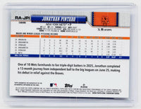 2026 Topps Chrome Rookie Autographs Jonathan Pintaro RA-JPI New York Mets - back