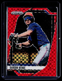 2025 Panini Prizm Baseball Carson Benge Red Checkerboard #222 /99 - front