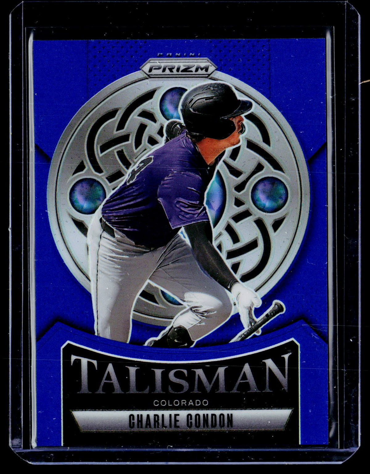 2025 Panini Prizm Baseball Talisman Charlie Condon #23 Blue Prizm /99 - front