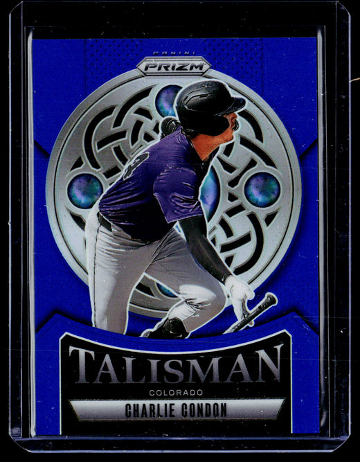 2025 Panini Prizm Baseball Talisman Charlie Condon #23 Blue Prizm /99 - front