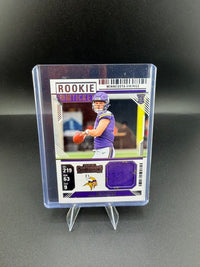 2024 Panini Contenders Rookie Ticket Swatches J.J. McCarthy #RTS-JJM RC - front